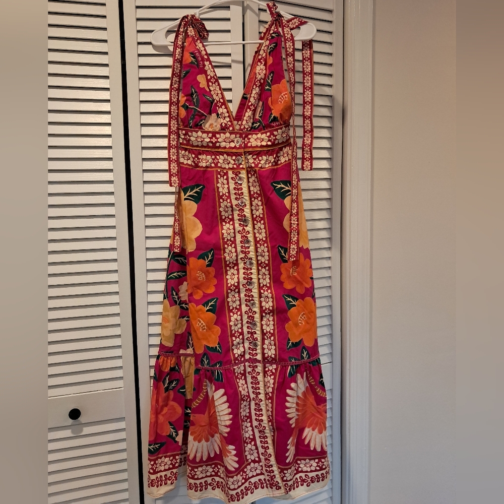 NWT Farm Rio XXS Floral Maxi Dress